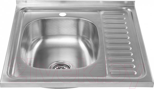 Изображение товара Мойка кухонная Saniteco 6060-L (с сифоном)