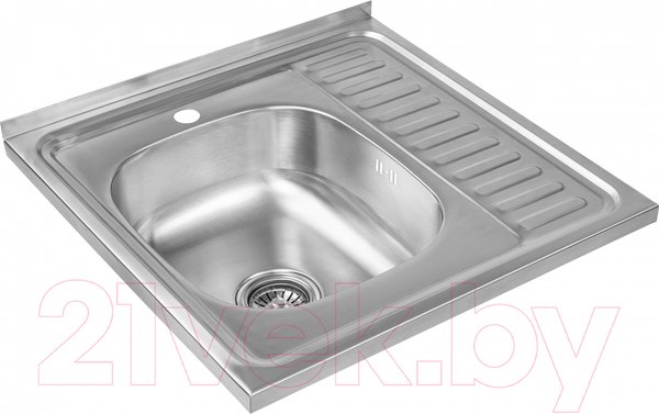 Изображение товара Мойка кухонная Saniteco 6060-L (с сифоном)