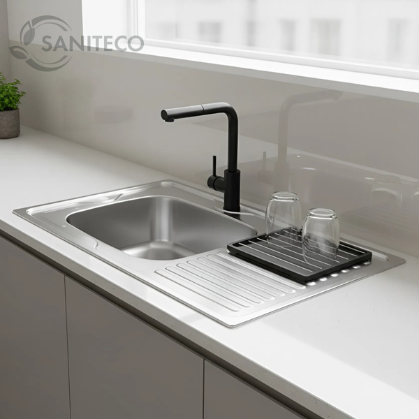 Изображение товара Мойка кухонная Saniteco 8060S-L (с сифоном)