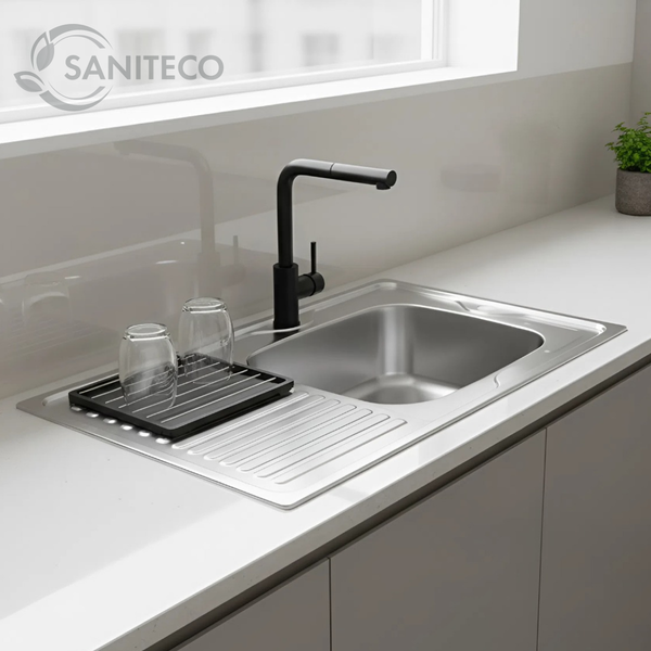 Изображение товара Мойка кухонная Saniteco 8060S-R (с сифоном)