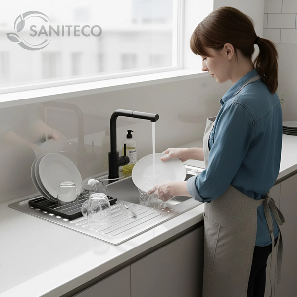 Изображение товара Мойка кухонная Saniteco 8060S-R (с сифоном)