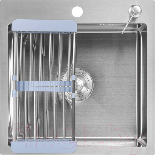 Изображение товара Мойка кухонная Saniteco 5050 (с сифоном, дозатором и коландером)