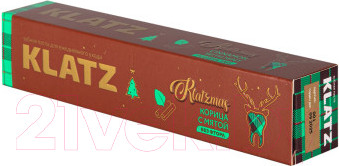 Изображение товара Подарочный набор Klatz Паста KLATZmas Глинтвейн+Корица с мятой+Имбирный пряник+Свеча (4x75мл)