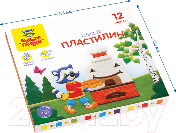 Изображение товара Пластилин Мульти-пульти Енот в сказке / МП_41711 (12цв)