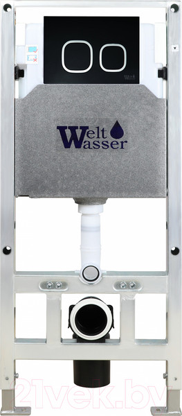 Изображение товара Унитаз подвесной с инсталляцией WeltWasser Amberg 506 ST+ Telbach 004 GL-WT+ Amberg RD-BL