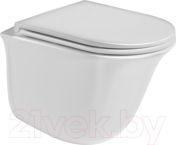 Изображение товара Унитаз подвесной с инсталляцией WeltWasser Amberg 506 ST+ Telbach 004 GL-WT+ Amberg RD-BL