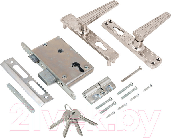 Изображение товара Замок врезной Зенит ЗВ4-3 (гальванический никель)