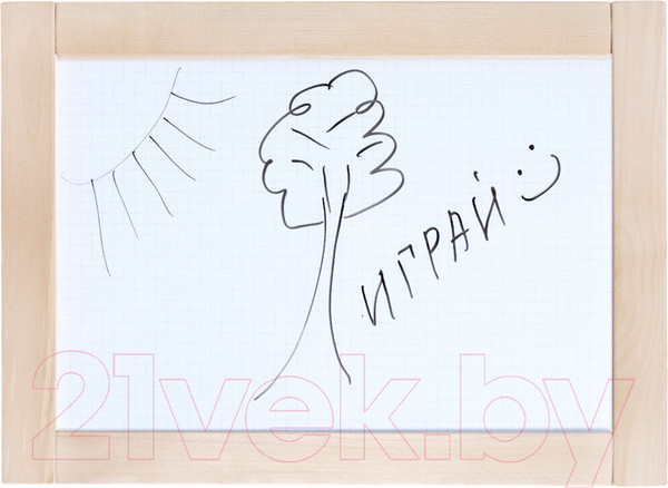 Изображение товара Доска для рисования Десятое королевство Магнитно-маркерно-меловая Веселые цифры / 02699