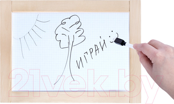 Изображение товара Доска для рисования Десятое королевство Магнитно-маркерно-меловая Веселые цифры / 02699