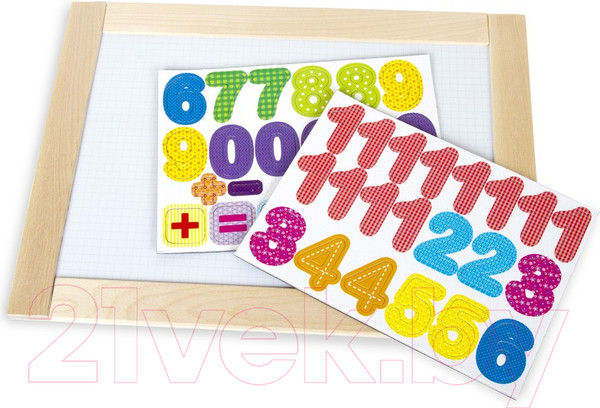 Изображение товара Доска для рисования Десятое королевство Магнитно-маркерно-меловая Веселые цифры / 02699