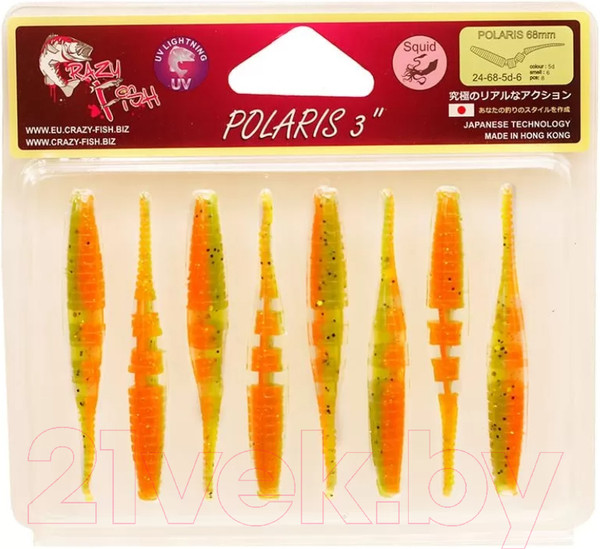 Изображение товара Мягкая приманка Crazy Fish Polaris 3 / 24-68-5d-6