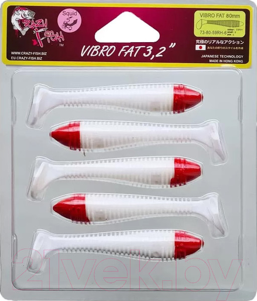Изображение товара Мягкая приманка Crazy Fish Vibro Fat 3.2 / 73-80-59RH-6