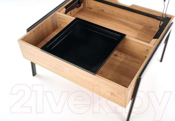 Изображение товара Журнальный столик Halmar Podium (натуральный/черный)