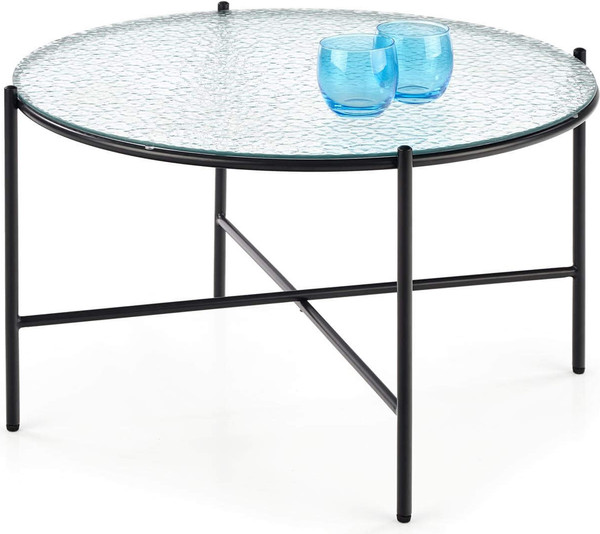 Изображение товара Журнальный столик Halmar Rosalia (бесцветный/черный)