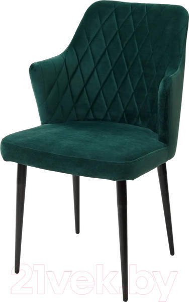 Изображение товара Стул M-City Herman / 461MC03521 (зеленый 19 велюр/черный)