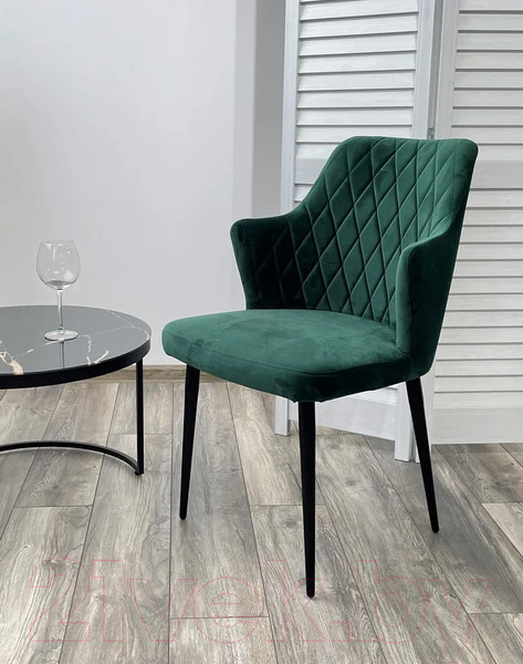 Изображение товара Стул M-City Herman / 461MC03521 (зеленый 19 велюр/черный)