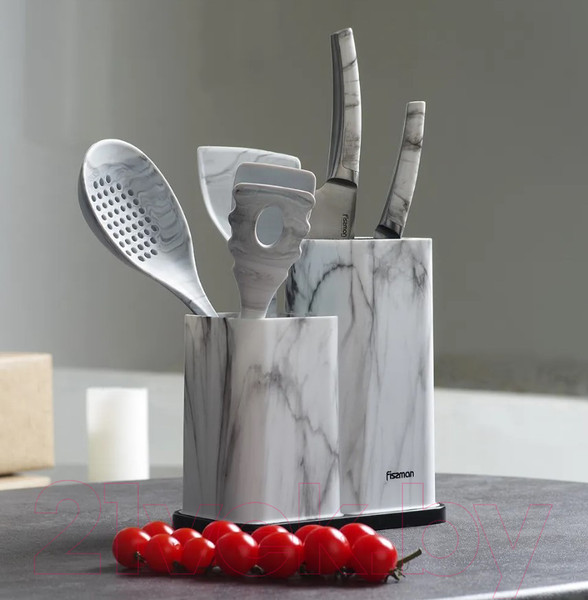 Изображение товара Подставка для ножей Fissman 12874 (мрамор)