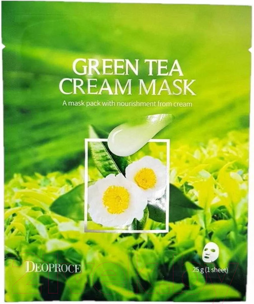 Изображение товара Маска для лица тканевая Deoproce Green Tea Mask (25г)