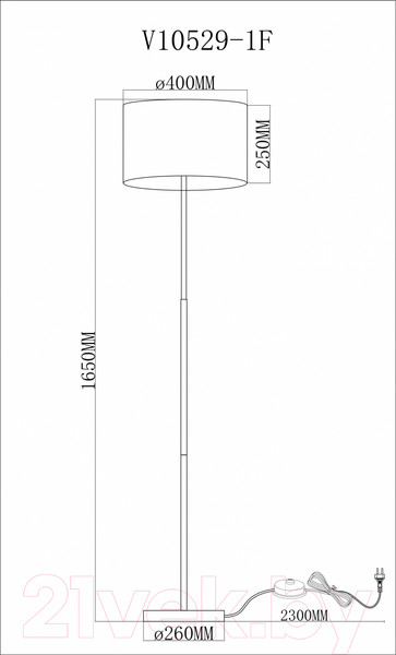 Изображение товара Торшер Moderli Visalia / V10529-1F
