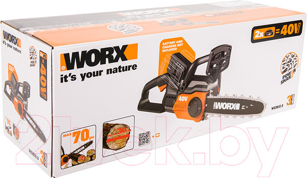 Изображение товара Пила цепная аккумуляторная Worx WG381E.9 (без АКБ и ЗУ)