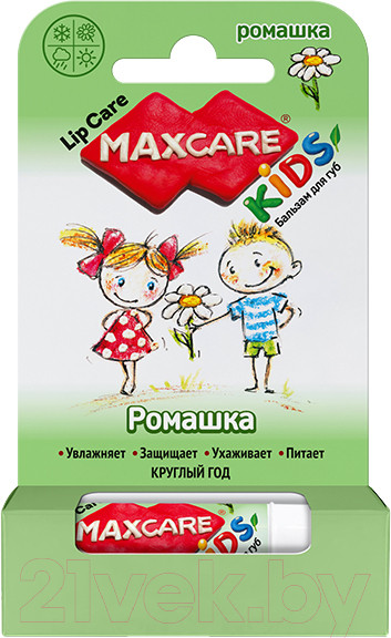 Изображение товара Бальзам для губ детский Galant Cosmetic Maxcare Kids Ромашка (4.7г)