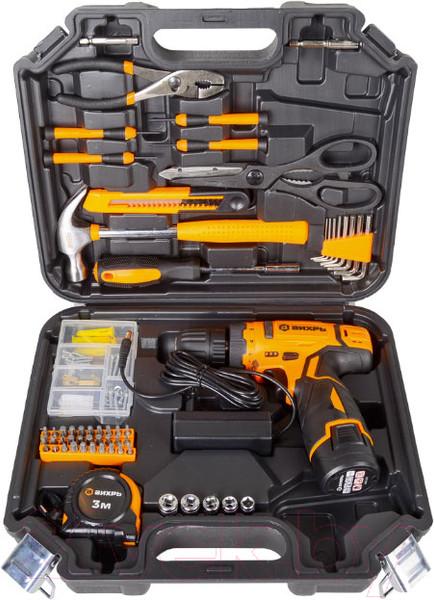 Изображение товара Аккумуляторная дрель-шуруповерт Вихрь ДА-12Л-2КН (72/14/35)