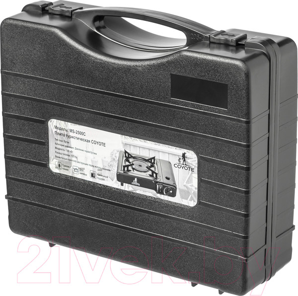 Изображение товара Плита туристическая Coyote MS-2500C (черный полуглянцевый)