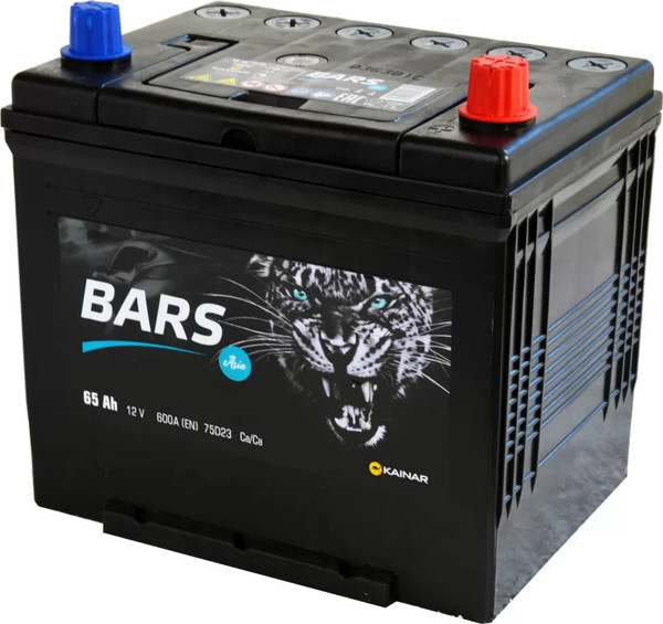 Изображение товара Автомобильный аккумулятор BARS Asia 65 JR с бортом (65 А/ч)
