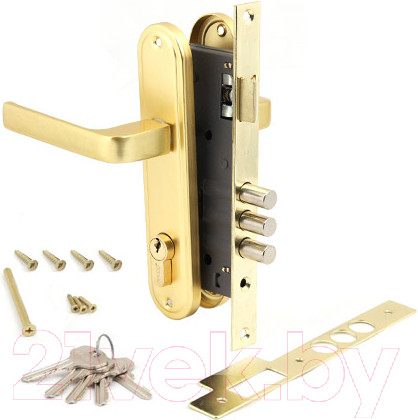 Изображение товара Замок врезной Apecs 1526/60-G (золото)