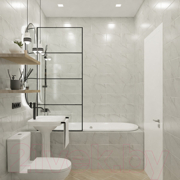 Изображение товара Плитка Unitile Серена Верх 01 v2 (200x300, белый)