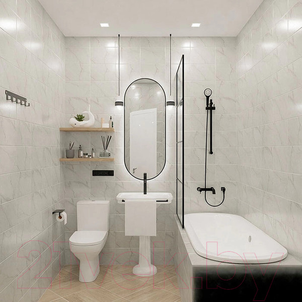 Изображение товара Плитка Unitile Серена Верх 01 v2 (200x300, белый)