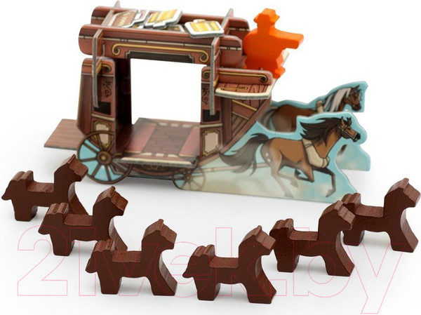 Изображение товара Дополнение к настольной игре Стиль Жизни Кольт экспресс. Лошади и дилижанс / УТ100029470