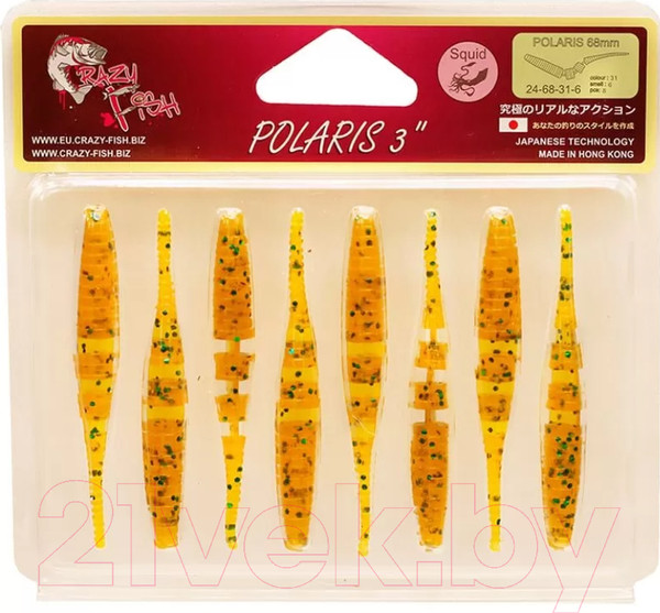 Изображение товара Мягкая приманка Crazy Fish Polaris 3 / 24-68-31-6-F