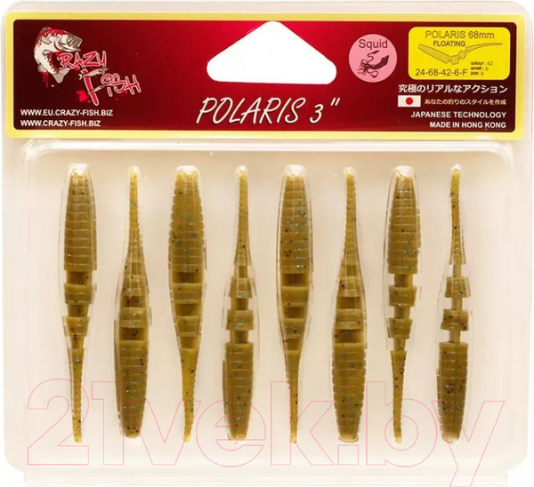 Изображение товара Мягкая приманка Crazy Fish Polaris 3 / 24-68-42-6-F