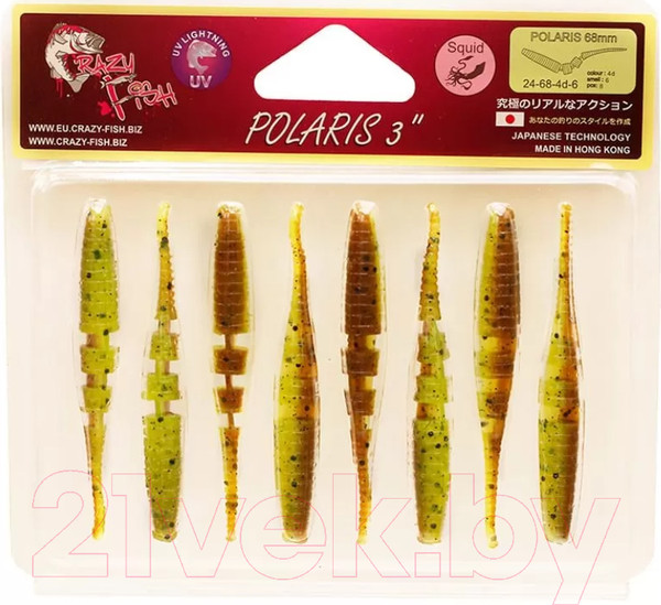 Изображение товара Мягкая приманка Crazy Fish Polaris 3 / 24-68-4d-6