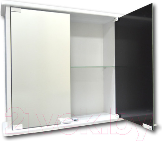 Изображение товара Шкаф с зеркалом для ванной Гамма 14м (белый)