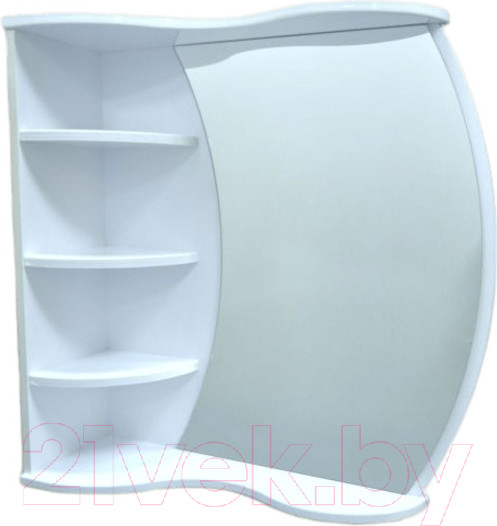 Изображение товара Шкаф с зеркалом для ванной Гамма 18м (белый)