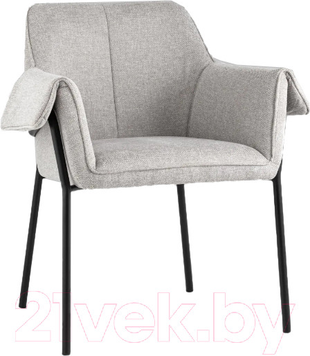 Изображение товара Кресло мягкое Stool Group Бесс / FDC9469P BEL-40 (рогожка светло-серый)