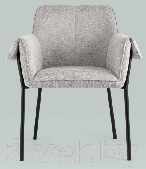 Изображение товара Кресло мягкое Stool Group Бесс / FDC9469P BEL-40 (рогожка светло-серый)