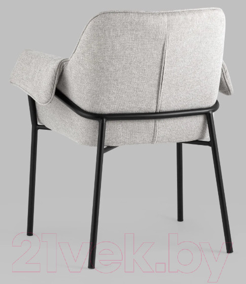 Изображение товара Кресло мягкое Stool Group Бесс / FDC9469P BEL-40 (рогожка светло-серый)