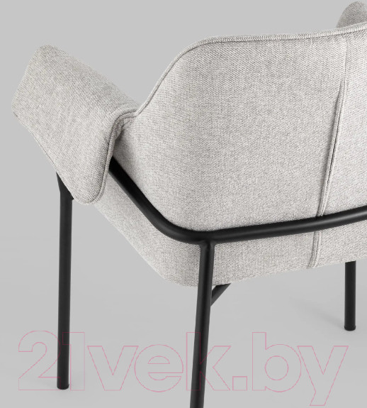 Изображение товара Кресло мягкое Stool Group Бесс / FDC9469P BEL-40 (рогожка светло-серый)