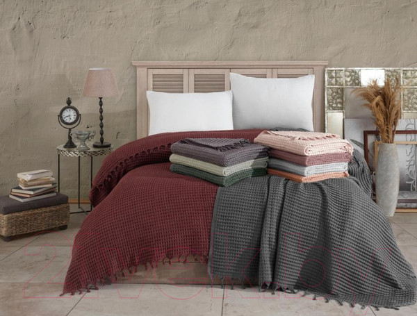 Изображение товара Плед Karven Waffle Pike 200x220 Евро / P 928 (антрацит)