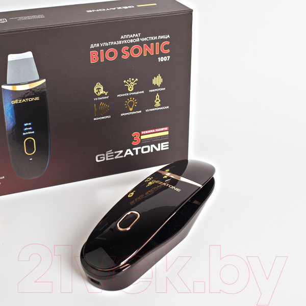 Изображение товара Аппарат для чистки лица Gezatone Bio Sonic 1007 + Гель для лица Ультраклин сенс 30мл / 1301315M