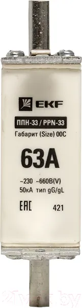 Изображение товара Предохранитель плавкий EKF Fus-33/100/63