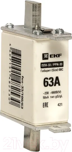 Изображение товара Предохранитель плавкий EKF Fus-33/100/63
