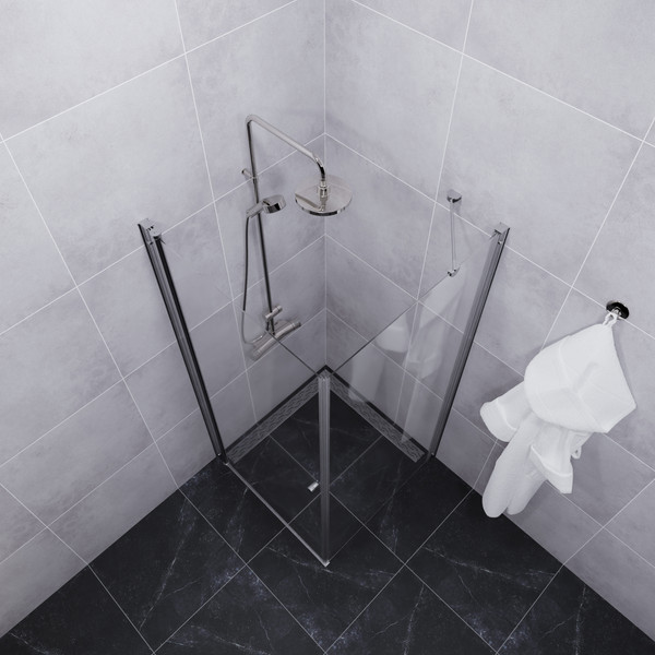 Изображение товара Душевой уголок Triton Форта-Хром 90x90 (без поддона)