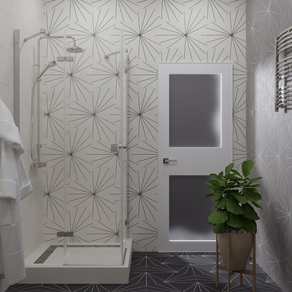 Изображение товара Душевой уголок Triton Дельта-Хром 90x90 (без поддона)