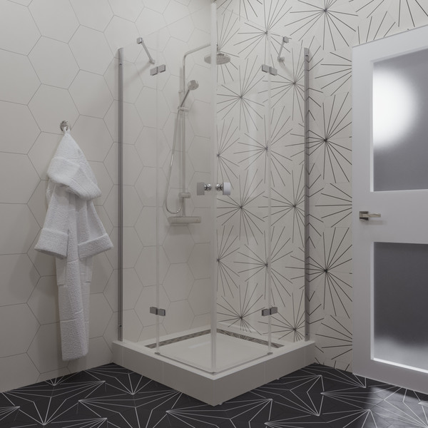 Изображение товара Душевой уголок Triton Дельта-Хром 90x90 (без поддона)