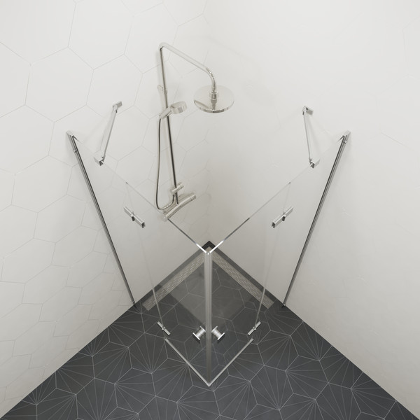 Изображение товара Душевой уголок Triton Дельта-Хром 90x90 (без поддона)