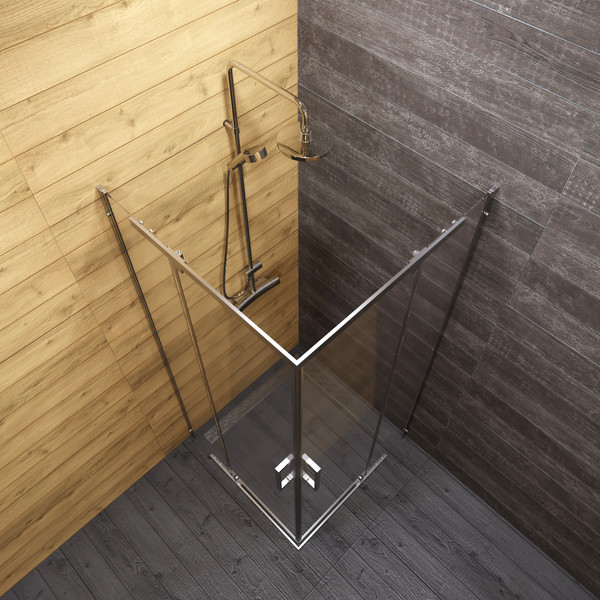 Изображение товара Душевой уголок Triton Каппа-Хром 90x90 (без поддона)